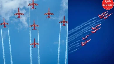 Amazing...! Breathtaking feats of Indian Air Force's Surya Kiran team in Jamnagar, watch video