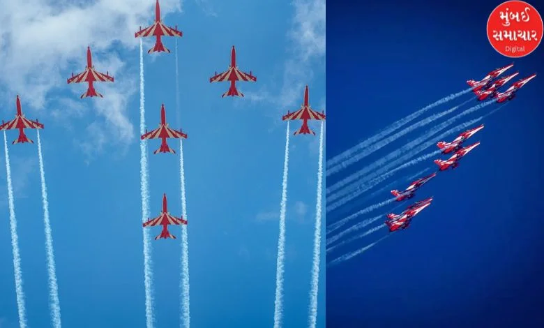 Amazing...! Breathtaking feats of Indian Air Force's Surya Kiran team in Jamnagar, watch video