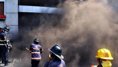 Fire breaks out at Hyper City Mall in Thane, fire brigade vehicles present at the spot