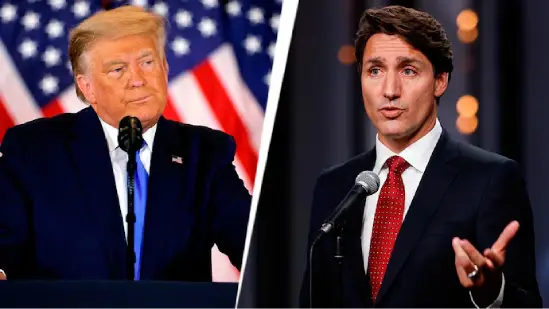 Justin Trudeau and Donald Trump