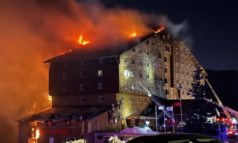 Turkey ski resort hotel fire