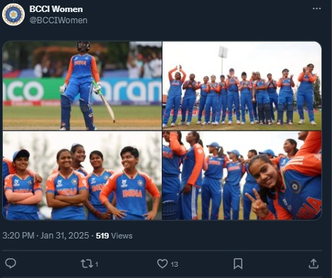 'Four left-handed cricketers' instrumentality     India to Women's World Cup final