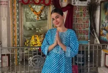 Urfi Javed visits Shiv Temple