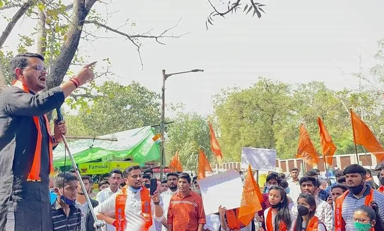 ABVP protest across gujarat