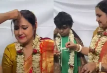 Controversy broke out after a lady professor married a student