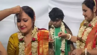 Controversy broke out after a lady professor married a student