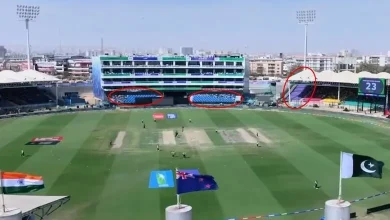 Empty stands in Karachi stadium during first match of Champion Trophy