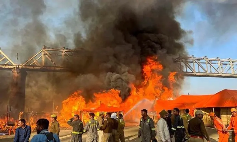 Fire breaks out at Mahakumbh