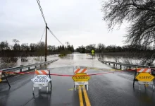 Heavy rain triggers landslides and road closures in the US