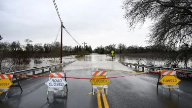 Heavy rain triggers landslides and road closures in the US