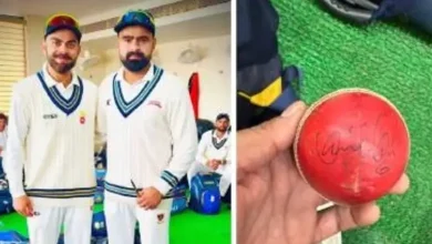 Himanshu Sangwan gets Virat kohli autograph on the ball with which he took his wicket