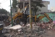 Mega demolition on Morbi Road in Rajkot