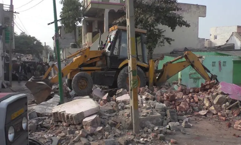 Mega demolition connected  Morbi Road successful  Rajkot