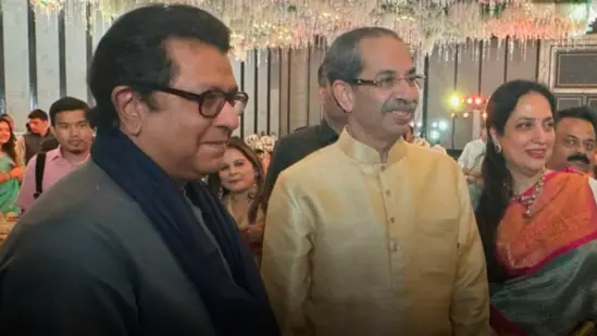 raj thackeray and uddhav thackeray meet at wedding