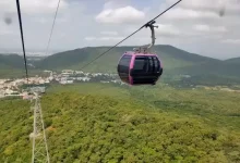 Ropeway service on Girnar closed due to strong winds