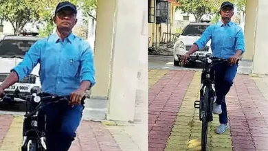 Additional Collector Vijay Bhakare Travels by Bicycle for Government Work