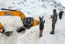 avalanche in Chamoli district of Uttarakhand; 57 workers traped