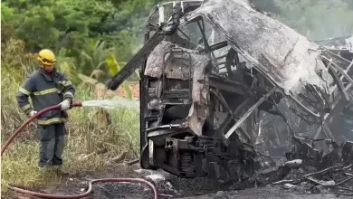 Bus-truck collision in Brazil kills 12 university students, injures 21