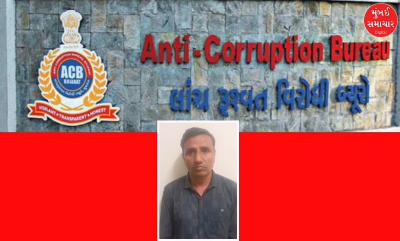 gandhinagar acb catches corrupt officials red handed