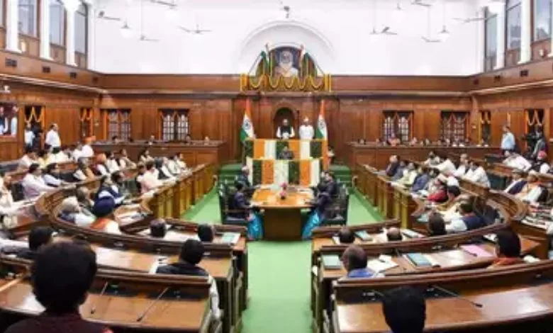 Huge uproar in Delhi Assembly, all AAP MLAs suspended; CAG report to be presented