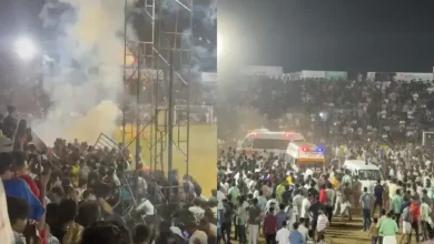 Chaotic scene at Kerala football ground as firecrackers explode, injuring over 30 people.