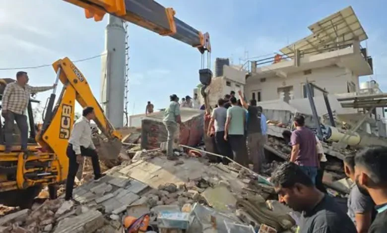 3 people crushed as building collapses during renovation in Gondal