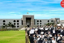 Lawyers protest in Gujarat High Court demanding proceedings in mother tongue