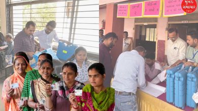 voting begins for gujarat local body elections 2025