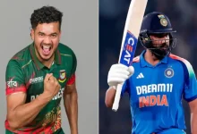 India vs Bangladesh cricket teams in action during Champions Trophy 2025 match