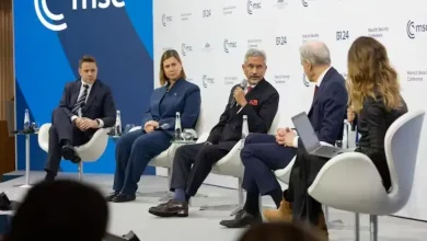 EAM S Jaishankar displays inked finger during press conference on global democracy remarks