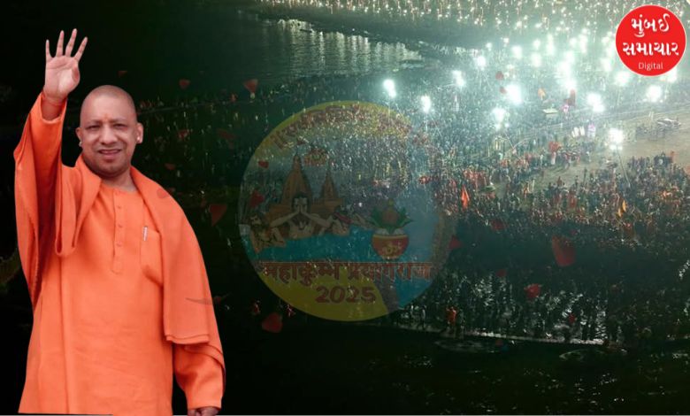 yogi adityanath monitors amrit snan of vasant panchami in mahakumbh