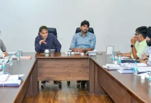 Municipality and railway officials inspecting train stations during monsoon season