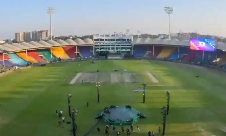 "PAF fighter jets soaring during the Champions Trophy Opening Ceremony, delivering a spectacular aerial display."