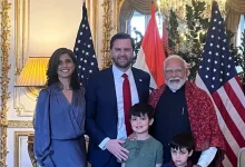 "PM meeting JD Vance's family in Paris as VP praises his gracious and kind demeanor during the visit."