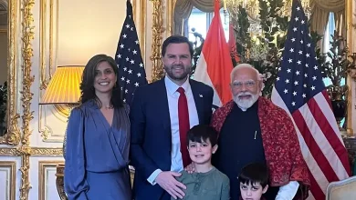 "PM meeting JD Vance's family in Paris as VP praises his gracious and kind demeanor during the visit."