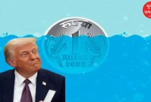 rupee sees historic fall amid trump's tariff war