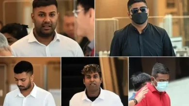 Five Indian-origin men sentenced to two to three years in prison for murder of former bouncer at a hotel in Singapore