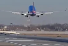 southwest airlines plane forced to abort landing at chicago airport