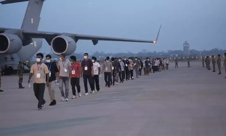 GoI arranged for the safe repatriation of 266 Indians by an IAF aircraft