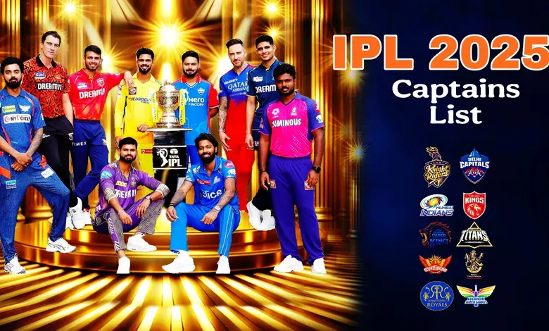 IPL 2025 season list of Captains of all teams