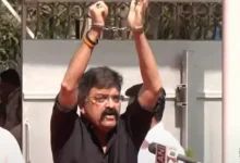 Jitendra Awhad Enters Vidhan Bhavan in Handcuffs