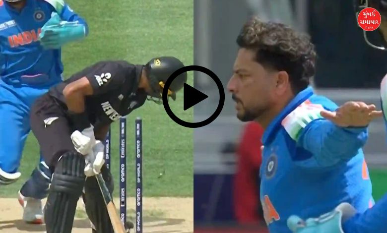 Kuldeep Yadav's magic ball to Rachin Ravindra