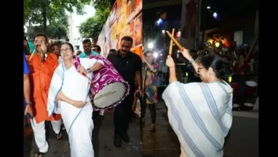 Mamata Banerjee played Dandiya on Gujarati songs