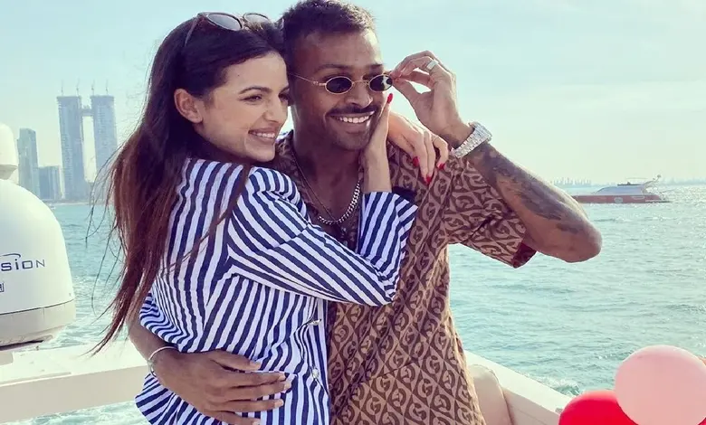 Natasha celebrated Hardik Pandya's inning