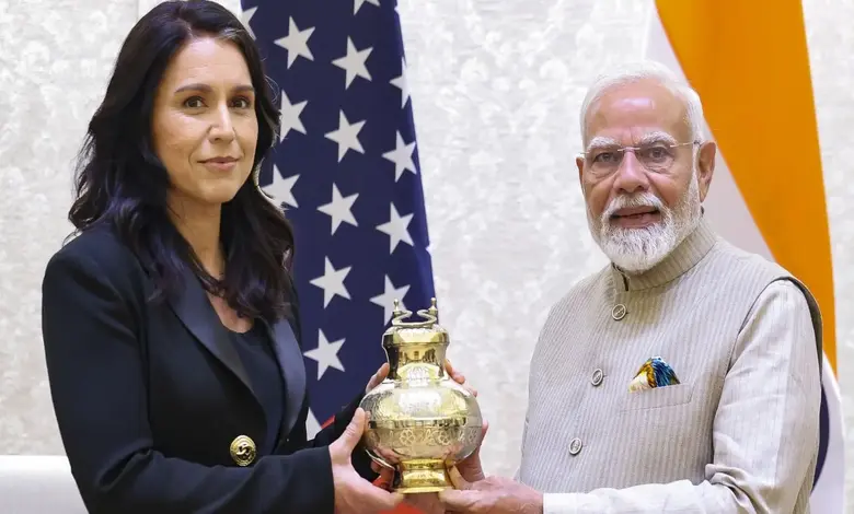 PM Modi gifted Tulsi Gabbard holy water of Mahakumbh