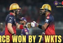 RCB wins first match of 18th IPL