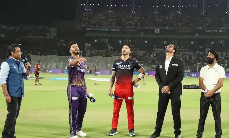 RCB wins toss, selects fielding against KKR