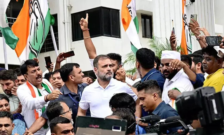 Rahul Gandhi first time to arrive gujarat after loss in local body election