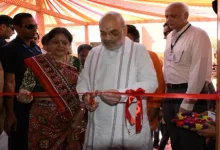 amit shah inaugurates vidya bhavan and sansthanak bhavan