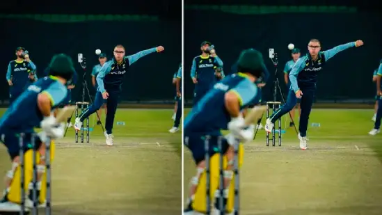 australian cricket team practices against spinners in dubai